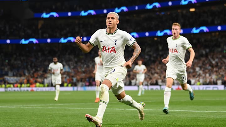 Richarlison foi o principal responsável pela vitória do Tottenham sobre o Olympique
