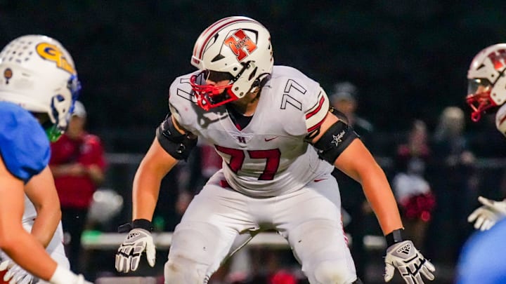 Sussex Hamilton lineman Hunter Mallinger. 