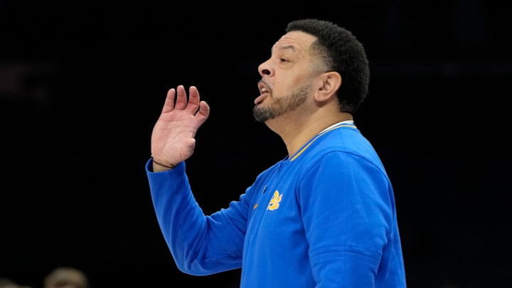 Mar 11, 2025; Charlotte, NC, USA; Pittsburgh Panthers head coach Jeff Capel reacts in the first half at Spectrum Center. Mandatory Credit: Bob Donnan-Imagn Images Mar 11, 2025; Charlotte, NC, USA; Pittsburgh Panthers head coach Jeff Capel reacts in the first half at Spectrum Center. Mandatory Credit: Bob Donnan-Imagn Images
