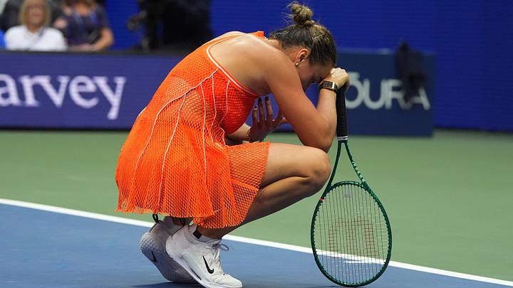 Tennis - U.S. Open - Flushing Meadows, New York, United States - September 12, 2026 Belarus' Aryna Sabalenka looks dejected during her final match against Kazakhstan's Elena Rybakina IMAGN IMAGES via Reuters/Robert Deutsch Tennis - U.S. Open - Flushing Meadows, New York, United States - September 12, 2026 Belarus' Aryna Sabalenka looks dejected during her final match against Kazakhstan's Elena Rybakina IMAGN IMAGES via Reuters/Robert Deutsch