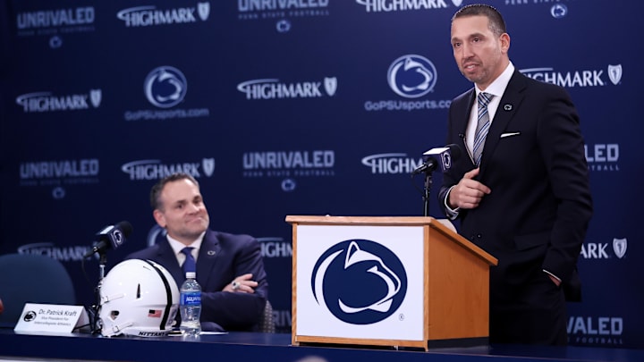Matt Campbell is announced as the Penn State Nittany Lions new head coach during a press conference at Beaver Stadium.
