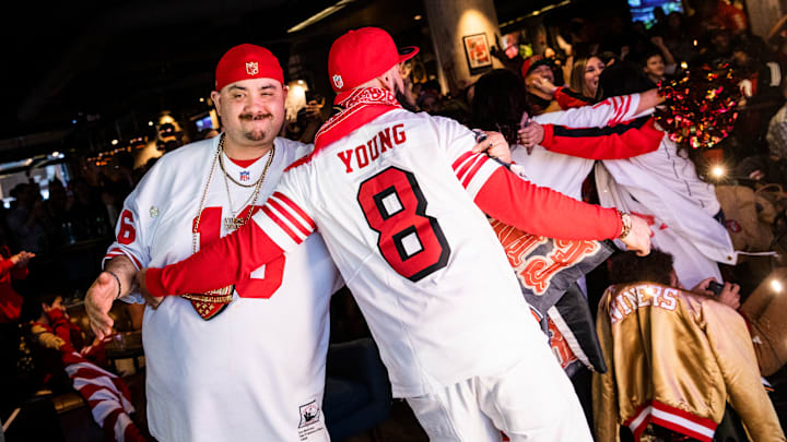 San Francisco 49ers' Fans Watch Their Team's Super Bowl LIV Match Up Against The Kansas City Chiefs
