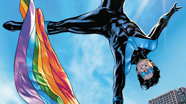 Nightwing #81 Pride variant cover by Travis G. Moore. Image courtesy DC Comics