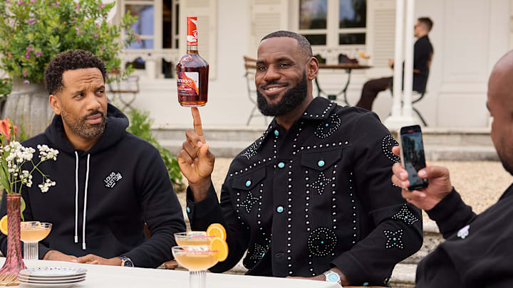 Hennessy and LeBron James Team Up For The First Time To Reveal A Limited-Edition V.S Bottle. Image courtesy Hennessy