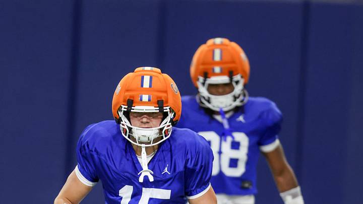 Florida's Luke Harpring is one of five newcomers in the Gators' tight end room.