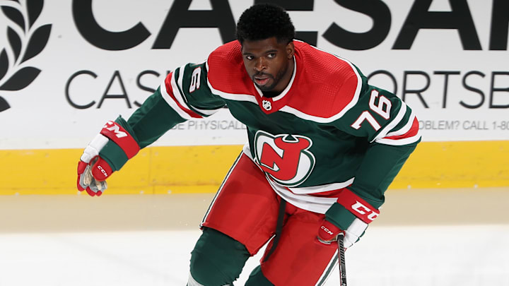 Devils christmas jersey discount