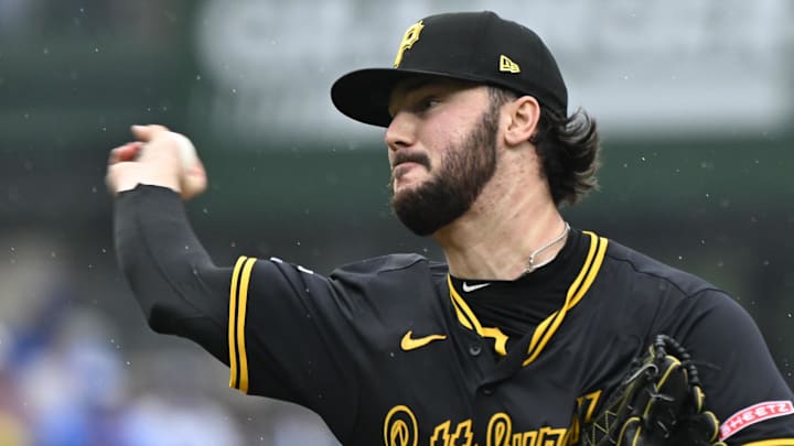 Jun 13, 2025; Chicago, Illinois, USA; Pittsburgh Pirates pitcher Paul Skenes (30) delivers against the Chicago Cubs during the first inning at Wrigley Field. Mandatory Credit: Matt Marton-Imagn Images Jun 13, 2025; Chicago, Illinois, USA; Pittsburgh Pirates pitcher Paul Skenes (30) delivers against the Chicago Cubs during the first inning at Wrigley Field. Mandatory Credit: Matt Marton-Imagn Images