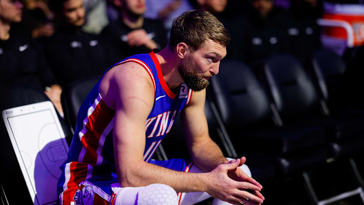 Feb 21, 2025; Sacramento, California, USA; Sacramento Kings forward Domantas Sabonis (11) during player introductions before the game against the Golden State Warriors at Golden 1 Center. Mandatory Credit: Sergio Estrada-Imagn Images