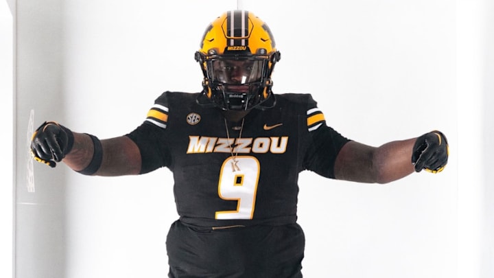 Compass prep defnsive tackle Keytrin Harris on his official visit to the University of Missouri on Sunday, June 22. 