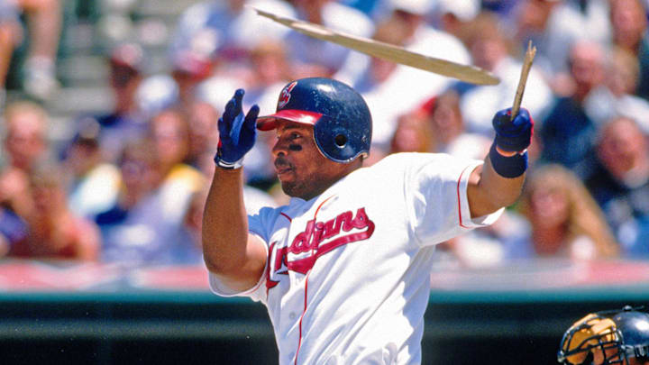 Unknown Date, 1996; Unknown Location, USA; FILE PHOTO;  Cleveland Indians left fielder Albert Belle