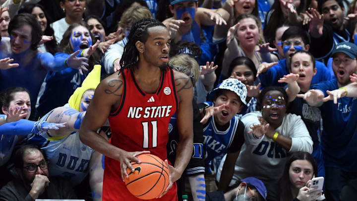 NC State basketball guard Dennis Parker Jr.