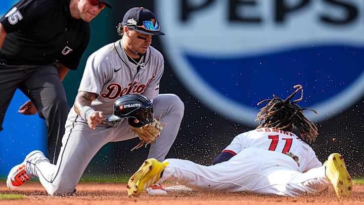 It was a brief playoff stay for José Ramírez (11) after a comeback for the ages.