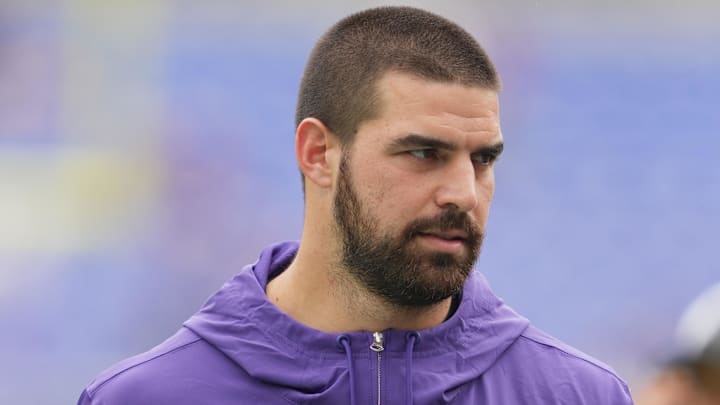 Sep 10, 2023; Baltimore, Maryland, USA; Baltimore Ravens tight end Mark Andrews did not play against the Houston Texans at M&T Bank Stadium due to a previous injury. Mandatory Credit: Mitch Stringer-Imagn Images Sep 10, 2023; Baltimore, Maryland, USA; Baltimore Ravens tight end Mark Andrews did not play against the Houston Texans at M&T Bank Stadium due to a previous injury. Mandatory Credit: Mitch Stringer-Imagn Images