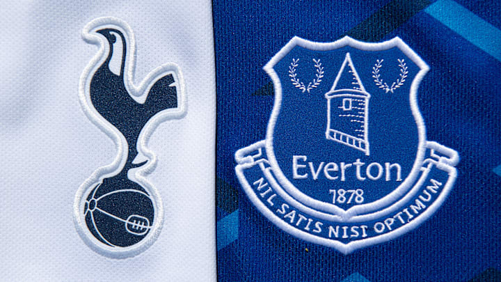 The Tottenham Hotspur and Everton Club Badges