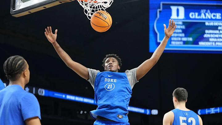 Duke basketball center Patrick Ngongba II