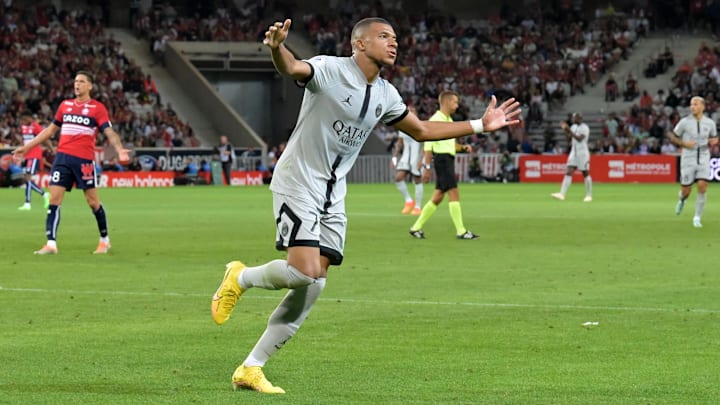 Kylian Mbappé contre Lille (1-5), dimanche dernier.