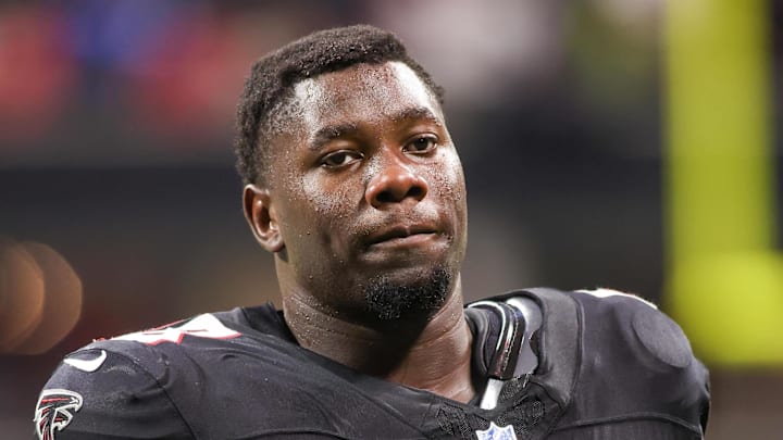 Atlanta Falcons rookie defensive tackle Ruke Orhorhoro has been inactive in both games this season. Atlanta Falcons rookie defensive tackle Ruke Orhorhoro has been inactive in both games this season.