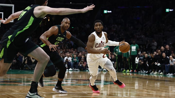 Cleveland Cavaliers guard Donovan Mitchell vs. Boston Celtics on Feb 28, 2025.