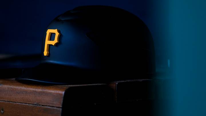 Mar 31, 2026; Cincinnati, Ohio, USA; A view of a helmet in the Pittsburgh Pirates dugout during the second inning in the game against the Cincinnati Reds at Great American Ball Park. Mandatory Credit: Katie Stratman-Imagn Images Mar 31, 2026; Cincinnati, Ohio, USA; A view of a helmet in the Pittsburgh Pirates dugout during the second inning in the game against the Cincinnati Reds at Great American Ball Park. Mandatory Credit: Katie Stratman-Imagn Images