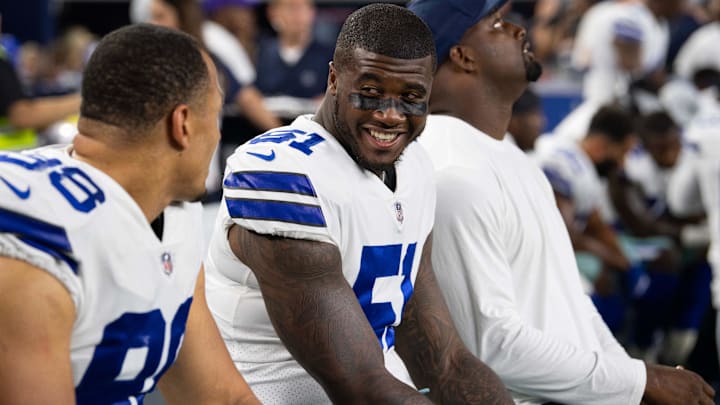 Former Dallas Cowboys defensive tackle Jihad Ward (51) during the game against the Arizona Cardinals at AT&T Stadium.