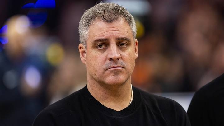 Jan 29, 2025; Phoenix, Arizona, USA; Minnesota Timberwolves assistant coach Micah Nori against the Phoenix Suns at Footprint Center. Mandatory Credit: Mark J. Rebilas-Imagn Images