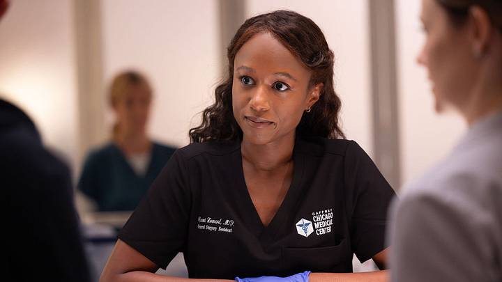 CHICAGO MED — “The Story of Us” Episode 1106 — Pictured: Ashlei Sharpe Chestnut as Dr. Naomi Howard CHICAGO MED — “The Story of Us” Episode 1106 — Pictured: Ashlei Sharpe Chestnut as Dr. Naomi Howard