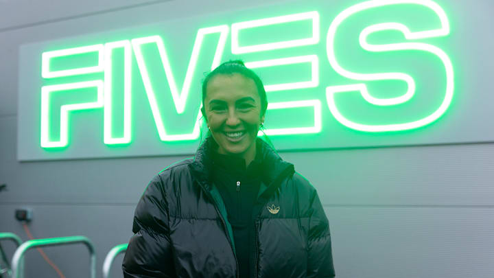 Katie Zelem was a special guest as FIVES launched its new soccer centre at TraffordCity