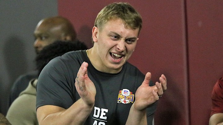 Oklahoma defensive end Ethan Downs Oklahoma defensive end Ethan Downs