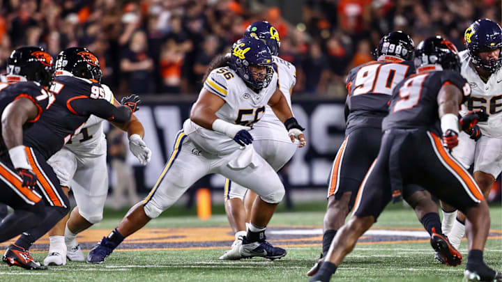 Cal center Tyson Ruffins (56)