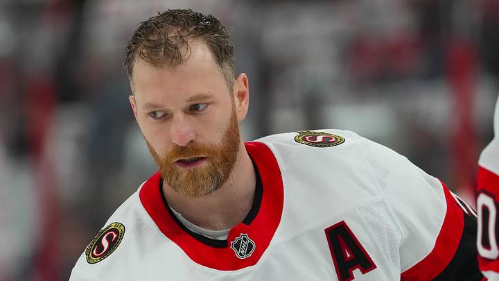 Apr 20, 2026; Raleigh, North Carolina, USA; Ottawa Senators right wing Claude Giroux (28) skates during the warmups before the game against the Carolina Hurricanes in game two of the first round of the 2026 Stanley Cup Playoffs at Lenovo Center. Mandatory Credit: James Guillory-Imagn Images Apr 20, 2026; Raleigh, North Carolina, USA; Ottawa Senators right wing Claude Giroux (28) skates during the warmups before the game against the Carolina Hurricanes in game two of the first round of the 2026 Stanley Cup Playoffs at Lenovo Center. Mandatory Credit: James Guillory-Imagn Images