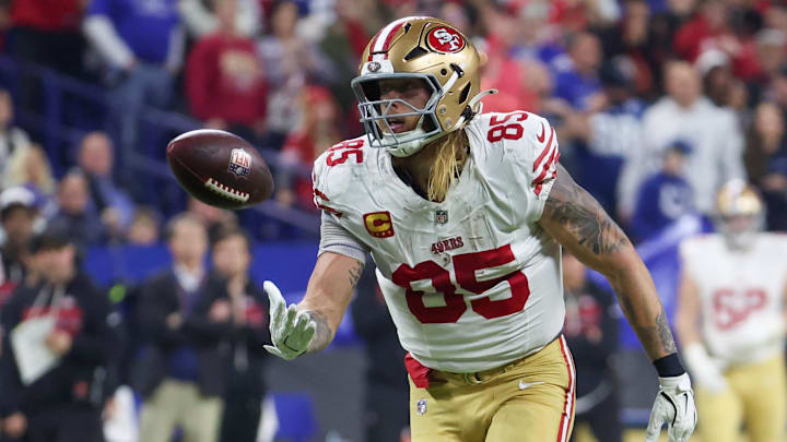 San Francisco 49ers tight end George Kittle. San Francisco 49ers tight end George Kittle.