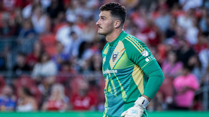 Alex Bono #24 in action during the MLS game between Toronto...