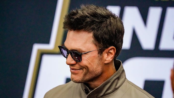 Tom Brady walks the red carpet on Sunday, May 25, 2025, ahead of the 109th running of the Indianapolis 500 at Indianapolis Motor Speedway. Tom Brady walks the red carpet on Sunday, May 25, 2025, ahead of the 109th running of the Indianapolis 500 at Indianapolis Motor Speedway.