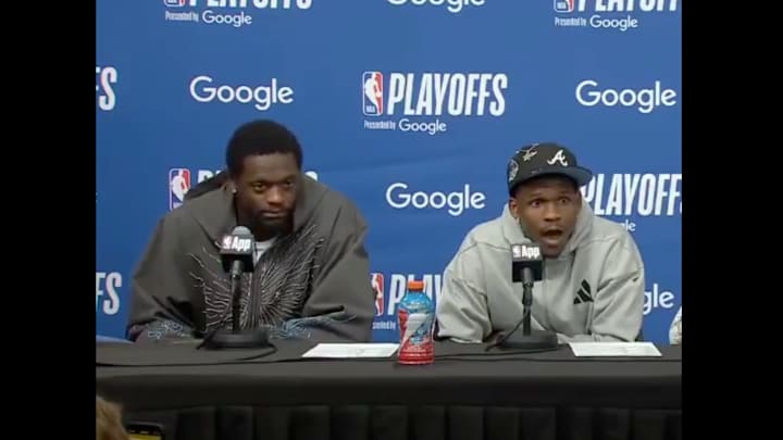 Anthony Edwards and Julius Randle on May 6, 2025. Anthony Edwards and Julius Randle on May 6, 2025.