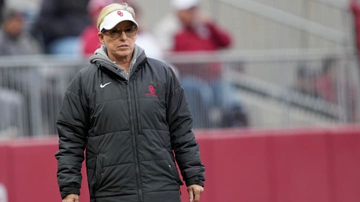 Oklahoma head softball coach Patty Gasso Oklahoma head softball coach Patty Gasso