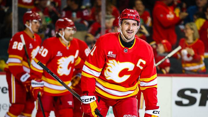 Mikael Backlund, captain of the Calgary Flames