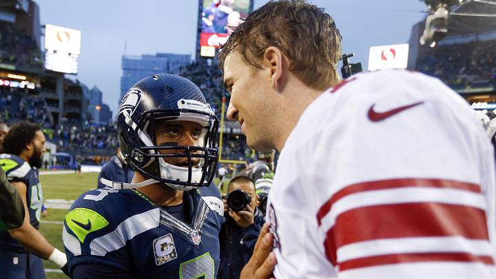 Which quarterback has the better case for Canton? Matt Verderame reached out to eight Hall of Fame voters to survey who they could cast their deciding vote for between Russell Wilson and Eli Manning. Which quarterback has the better case for Canton? Matt Verderame reached out to eight Hall of Fame voters to survey who they could cast their deciding vote for between Russell Wilson and Eli Manning.