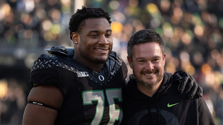 Oregon Ducks NFL Draft dallas cowboys Dillon Thieneman Kenyon Sadiq NFL Combine Alex Harkey Bryce Boettcher isaiah world