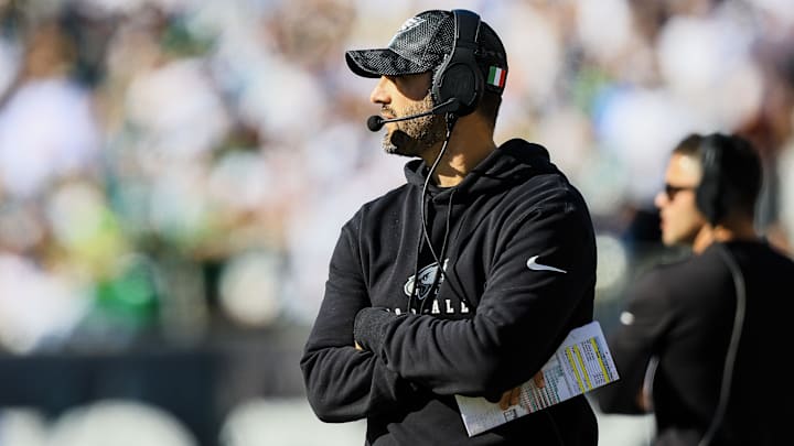 Oct 27, 2024; Cincinnati, Ohio, USA; Philadelphia Eagles head coach Nick Sirianni during the second half against the Cincinnati Bengals at Paycor Stadium.