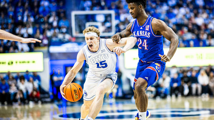 BYU star Richie Saunders against Kansas