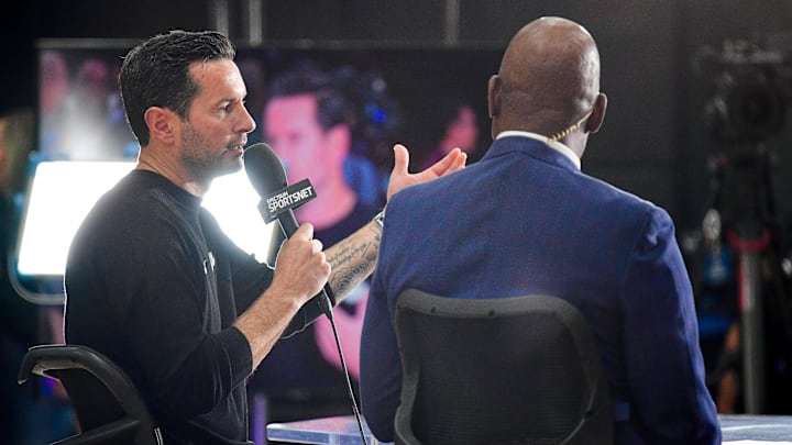 Sep 29, 2025; Los Angeles, CA, USA: Los Angeles Lakers head coach JJ Redick during media day at UCLA Health Training Center. Mandatory Credit: Gary A. Vasquez-Imagn Images