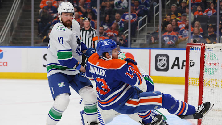 Vancouver Canucks v Edmonton Oilers