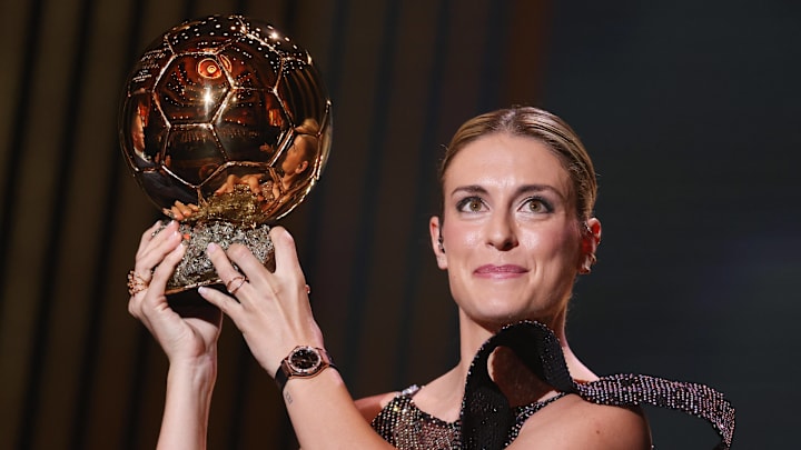 Alexia Putellas with her second Ballon d’Or Féminin.