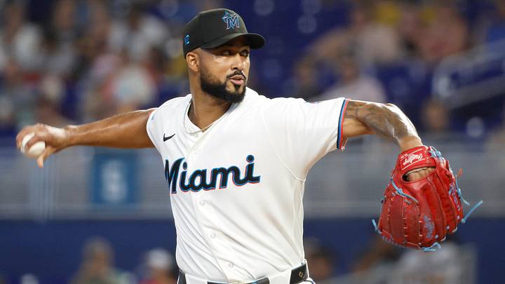 Miami Marlins starting pitcher Sandy Alcantara. Miami Marlins starting pitcher Sandy Alcantara.