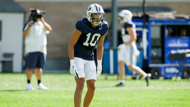 BYU freshman Faletau Satuala at BYU Fall camp BYU freshman Faletau Satuala at BYU Fall camp
