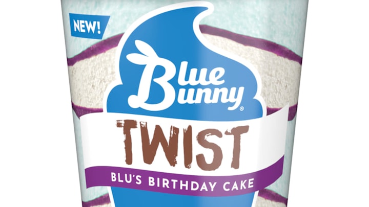 Blue Bunny’s newest Twist pints products. Image courtesy Blue Bunny