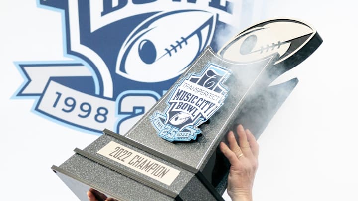 Iowa head coach Kirk Ferentz celebrates after defeating Kentucky the TransPerfect Music City Bowl at Nissan Stadium in Nashville, Tenn., Saturday, Dec. 31, 2022. Iowa head coach Kirk Ferentz celebrates after defeating Kentucky the TransPerfect Music City Bowl at Nissan Stadium in Nashville, Tenn., Saturday, Dec. 31, 2022.