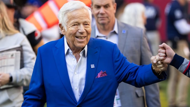 New England Patriots owner Robert Kraft before the game against the Arizona Cardinals at State Farm Stadium.