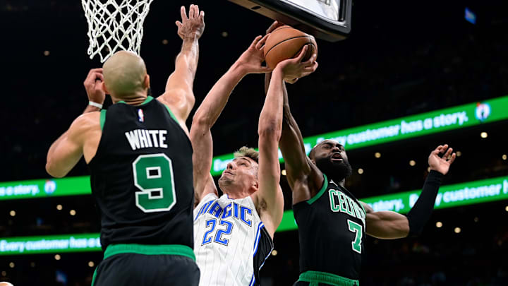 The Boston Celtics were able to knock the Orlando Magic off kilter in a blowout win at the TD Garden.