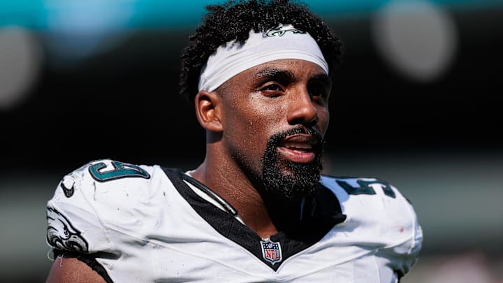 Philadelphia Eagles defensive tackle Thomas Booker IV (59) played his high school football in Baltimore at Gilman School. His appearance in Super Bowl LIX will stretch Maryland's streak of having a former high school football play in the Big Game to six straight years.